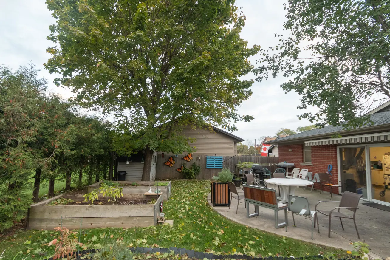 Garden and patio view of 120 Tagge St. Group Home